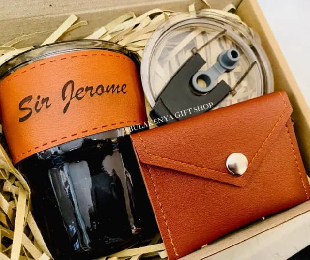 Glass Mug & Coin Purse